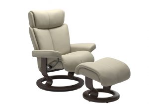 Magic classic chair with footstool
