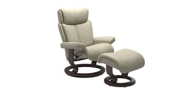 Magic classic chair with footstool